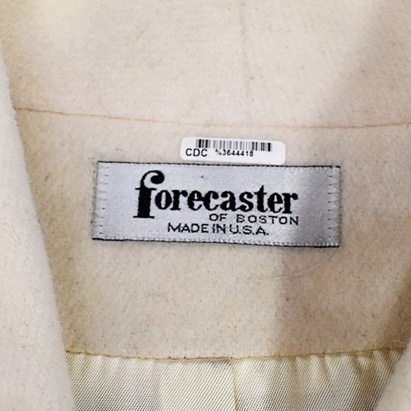 Vintage Forecaster of Boston Cream Wool-blend Long Pea Coat - Picture 10 of 13
